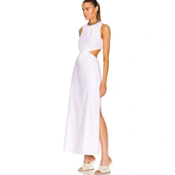 NEW SIR. Anja Cut Out Midi Dress in Chalk White Size 2 Medium Cut Out Maxi Dress - Picture 2 of 12